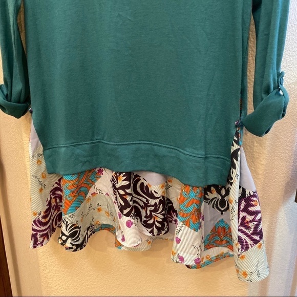 LITTLE YELLOW BUTTON Sage Green Floral Ruffle Hem - Picture 2 of 7